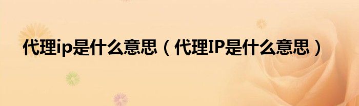 什么是代理ip？代理IP的使用場景有哪些？代理IP的優缺點是什么？